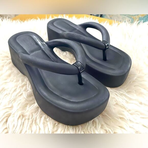 Melissa Free Platform Wedge Black 7/38 - Picture 3 of 9